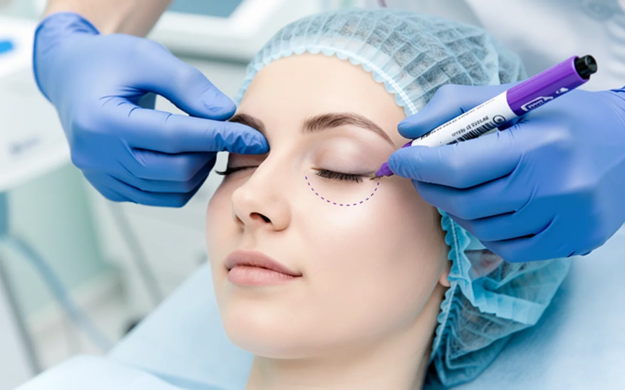 Under-eye surgical planning